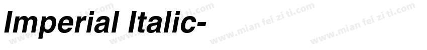 Imperial Italic字体转换